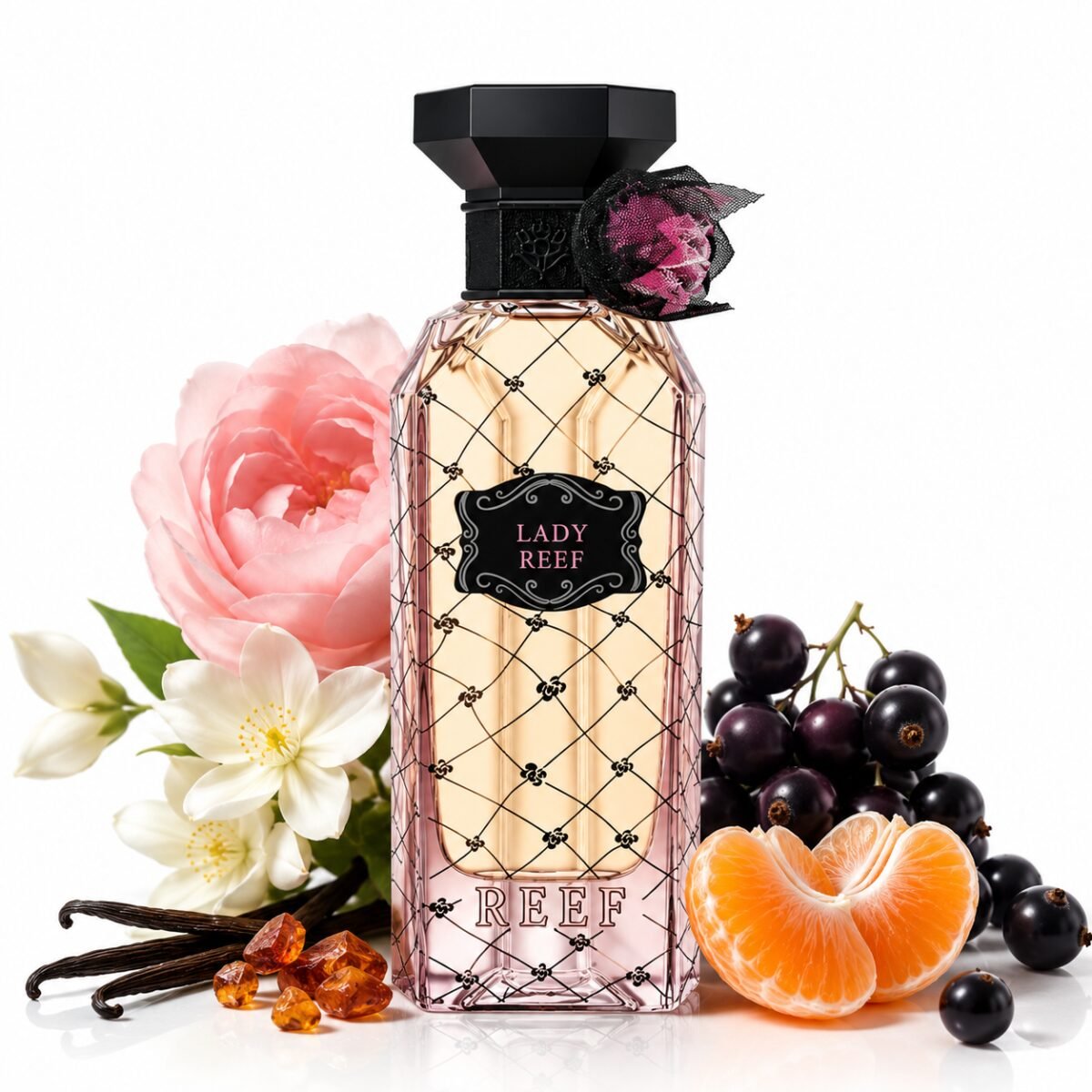 Lady Reef Perfume by Reef – Luxury Floral Fruity Women's Eau de Parfum Bottle with Elegant Pink Design